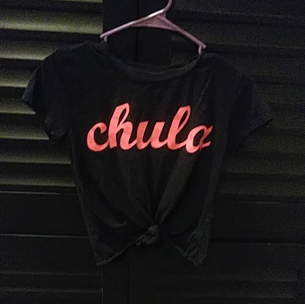 Croped black shirt
